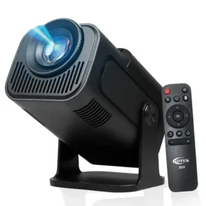 OTEK JOY Smart Portable Projector with Android 11 | Native HD 720P | 4K Support | 5G WiFi | Bluetooth 5.4 | Black