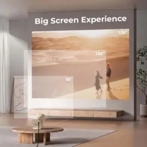 OTEK Joy Plus Smart Portable Projector Screen Size Keni Electronics