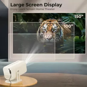 OTEK PIXA1000 Smart Projector 7000 Lumens 1080P Beige upto 150 inch Keni Electronics