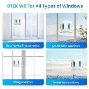 OTEK ShineMate W6 Robotic Window Cleaner For All Types WIndow Keni Electronics