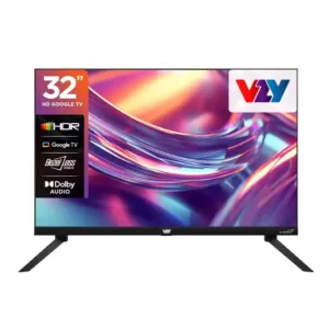 VZY X32HDLG5 32 Inch Smart Google TV | HDR10, Dolby Audio, Google TV, Watcho OTT OR DishTV Pack