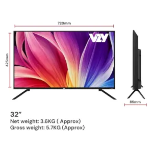 VZY X32HDLG5 Smart TV by DishTV Dimensions 1 Keni Electronics
