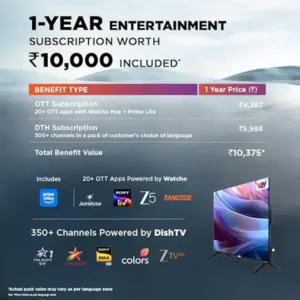VZY X32HDLG5 Smart TV by DishTV Subscription Keni Electronics