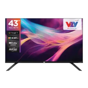 VZY X43FDLG5 43 Inch Full HD Smart Google TV | Google TV, Dolby Audio, Chromecast, 3-Year Warranty