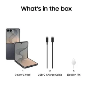 Samsung Galaxy Z Flip8 5G Smartphone Graphite Box