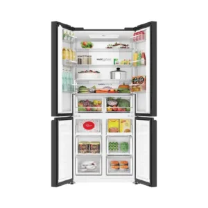 Haier HRB 600KGU1 Black Glass 3 Star FF SIde by Side 4 Doors Keni Electronics