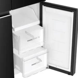 Haier HRB 600KGU1 Black Glass 3 Star FF SIde by Side Magic Zone Keni Electronics