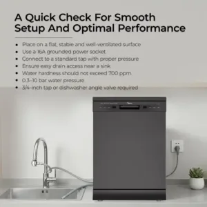 Midea MDWPF1301FB 13 Place Setting Optimal Performence Keni Electronics